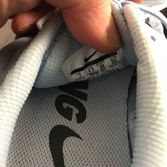 XLNT NIKE Air Zoom Pegasus 34 Ice Blue Crimson Womens 7 US 38 EUR running shoes - Picture 4 of 11